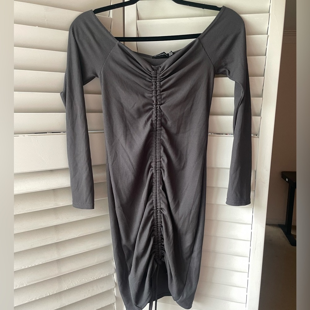 Pretty Little Thing ruched dress